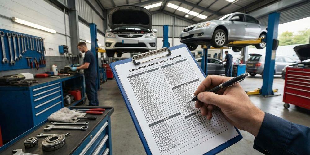 Comprehensive Car Servic eCheck list Mistri Motors