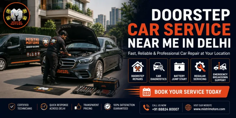 Doorstep Car Service Near Me in Delhi Mistri Motors